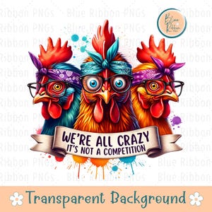 Cute Chicken Clipart, Farm Animals Clip Art, Funny Chicken Tshirt Design, Sassy Sublimation PNG, Quirky Wall Art, Instant Digital Download