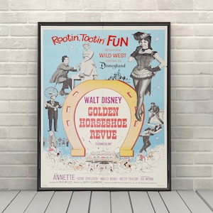 Golden Horseshoe Revue Poster Disney Movie Poster Disney Attraction poster Disney World Posters Disneyland Poster