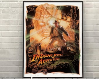 ディズニー インディ・ジョーンズ 警告ポスター 11x14 - Etsy 日本