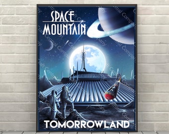スペースマウンテン ディズニーランド アトラクション ポスター