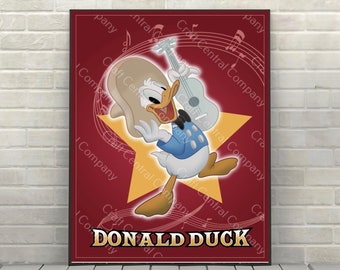 Os Três Caballeros Cartaz Gran Fiesta Tour Pato Donald Cartaz Epcot Disney Cartaz de atração Cartazes vintage do mundo da Disney