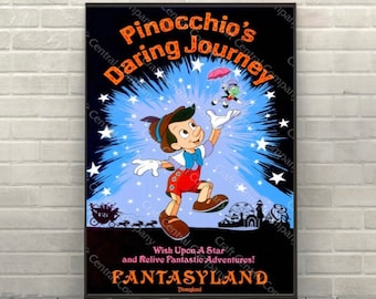 2024人気No.1の ピノキオの冒険の旅ポスター ビンテージディズニーポスター ポスター