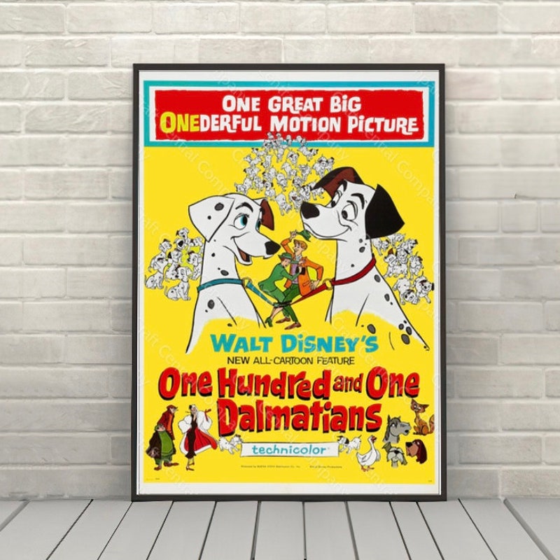 101 Dalmatians Movie Poster - Etsy