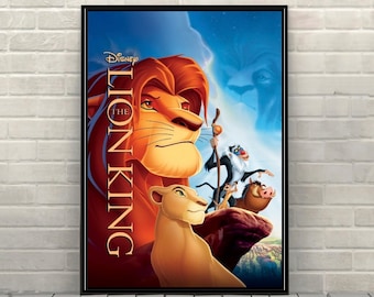 The Lion King Poster Vintage Disney Movie Poster Classic Walt Disney Poster Disney World Posters Disneyland Poster