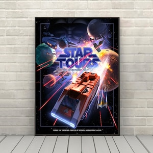 Star Tour Poster Star Wars Poster Disney Attraction posters Disney World Hollywood Studios Posters Disneyland Wall Art