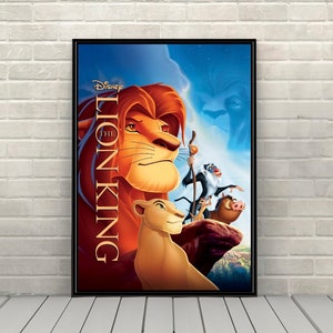 The Lion King Poster Vintage Disney Movie Poster Classic Walt Disney Poster Disney World Posters Disneyland Poster