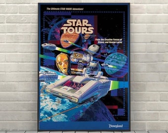 Pôster da turnê da estrela Pôster do passeio da Disney Pôster de Star Wars Pôster da atração da Disney pôsteres do Disney World Hollywood Studios Pôsteres da Disneylândia