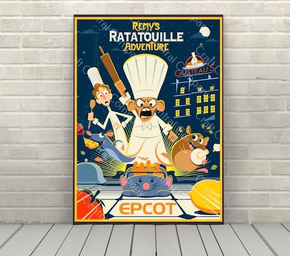 Remy's Ratatouille Adventure Poster Epcot Attraction Poster