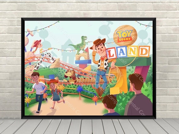 ディズニー 絵画 トイストーリー ポスター