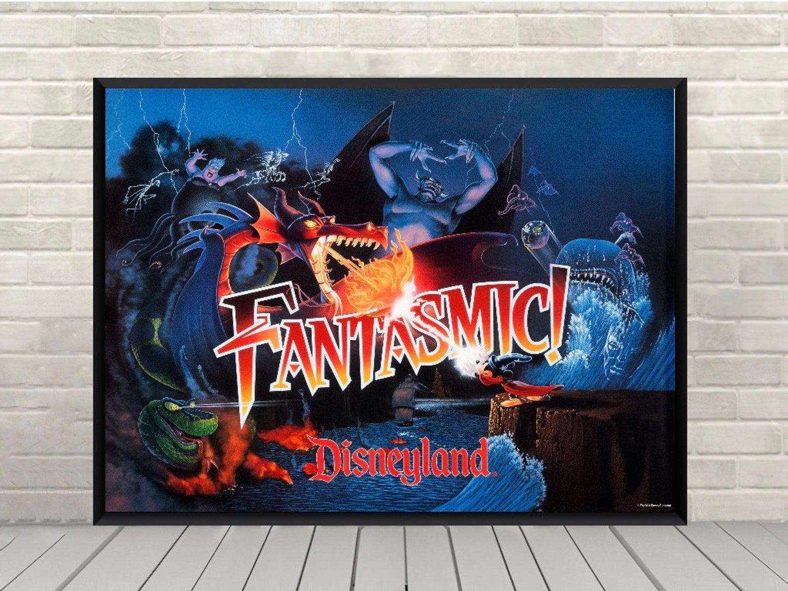 Fantasmic Poster Disneyland Firework Show Poster Disney - Etsy