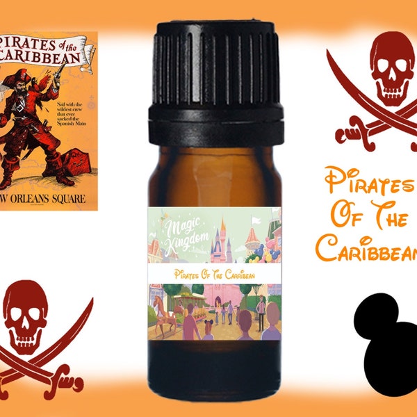 Huile parfumée Pirates des Caraïbes Disney Fragrances Adventureland Magic Kingdom Diffuseur Huiles essentielles Disney