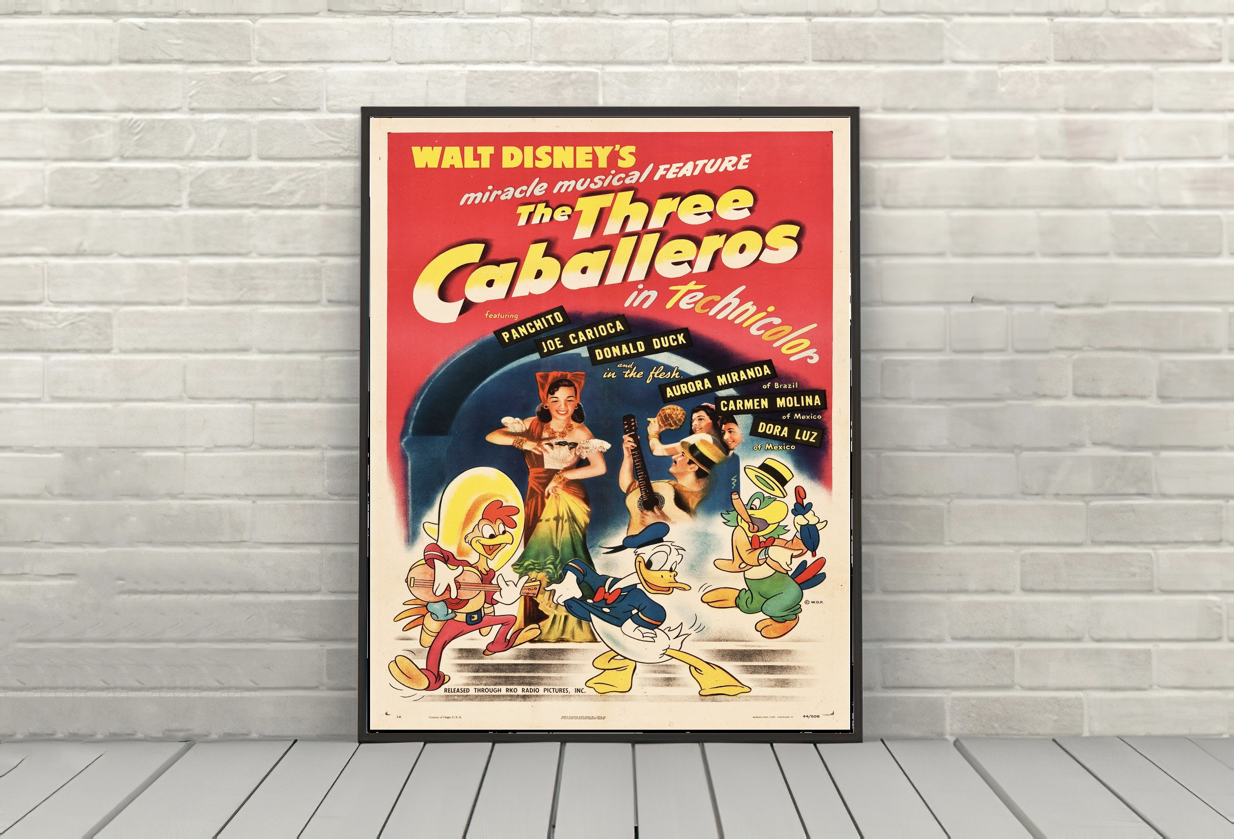 The Three Caballeros Poster Gran Fiesta Tour Poster Epcot Poster