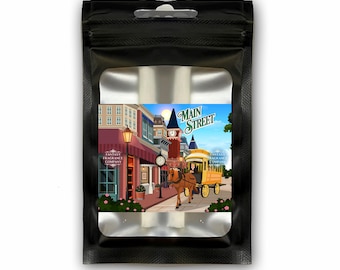 Navulling voor autodiffuser met Main Street-geur, navulling voor ventilatieclip in de auto, geïnspireerd op Disney-geuren, geuren van Disney World en Disneyland.