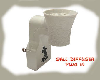 Disney Wall Diffuser Handmade Imprinted with Mouse Disney Fragrance DIffuser Wall Diffuser Fragrance Oils Heater Disney Fragrances