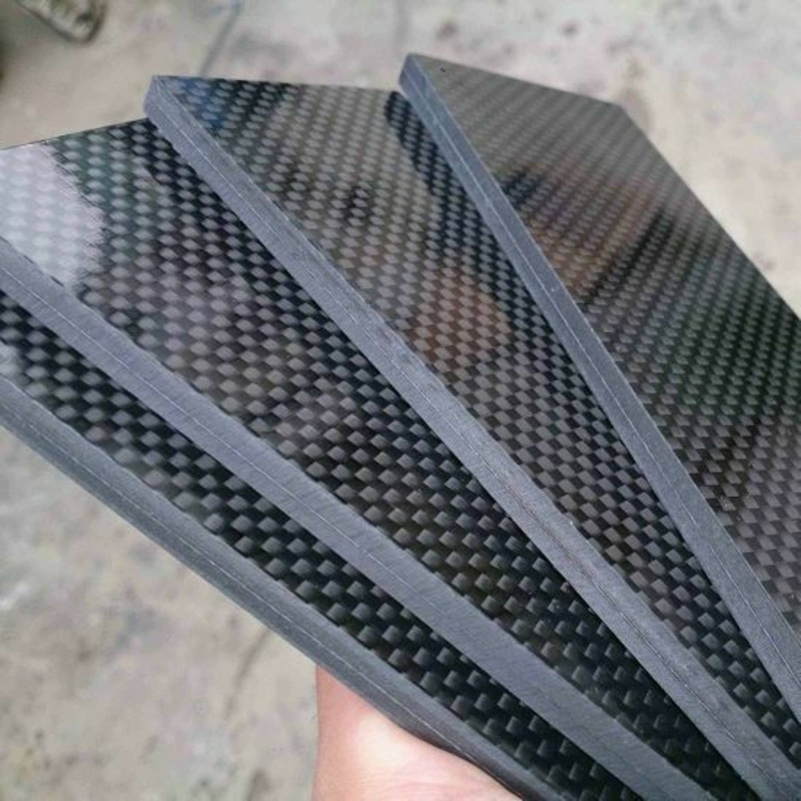 1K12k Láminas de fibra de carbono.200mm a 2000mm 0.2mm Etsy