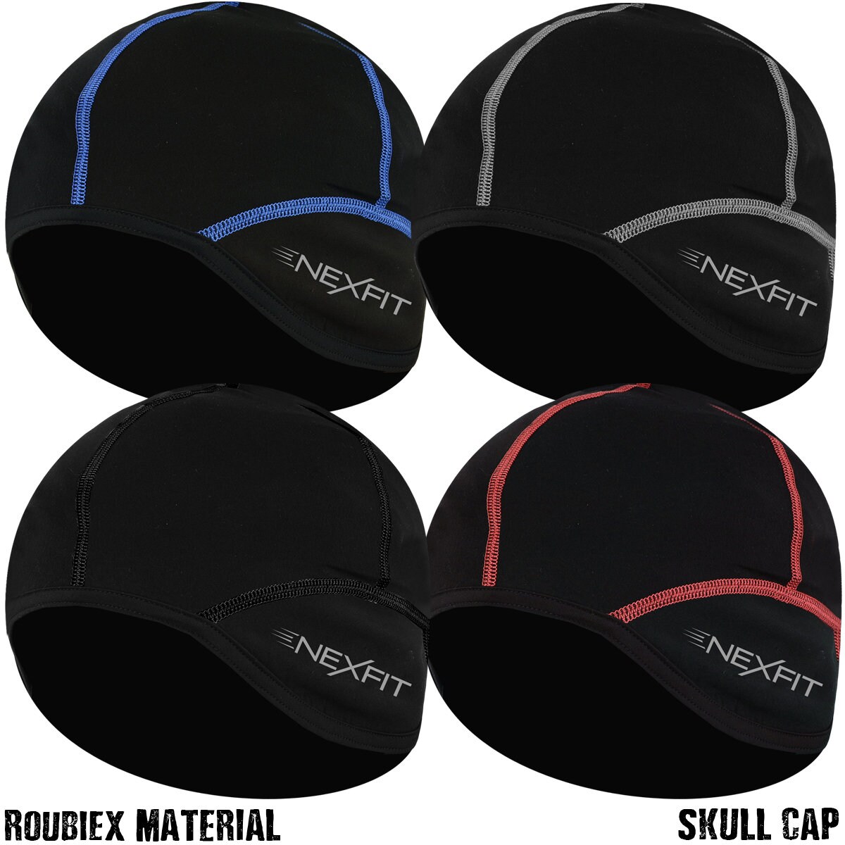 thumbnail image 2 of Skull Cap Cycling Under Helmet Hat – Winter Thermal One Size – UK Seller 2 of 6