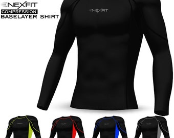 Men Compression Shirt Base Layer Activewear Sports Under Skin Tight Top Suit