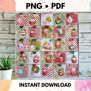 DIY Advent Calendar | SVG • PDF • PNG • jpg