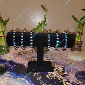 Blue Tigers Eye Gem Bracelets