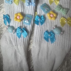 junk socks charm socks candy socks bow socks donut socks pearl socks