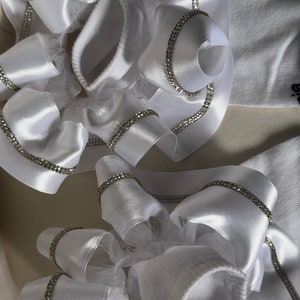 Pageant Ruffled Socks Bling Tutu Socks Ribbon Trimmed Socks Tutu Socks ...