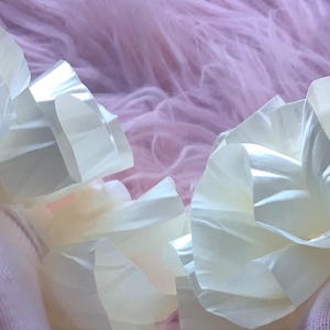 Cream color tutu socks ruffled socks ruffled anklets party socks Easter socks holiday socks fancy socks tutu ruffles detachable ruffles