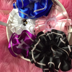 Ruffled Tutu Socks: Bling Ribbon Trimmed Pageant Socks