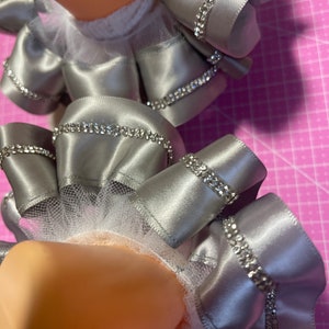 Pageant Ruffled Socks Bling Tutu Socks Ribbon Trimmed Socks Tutu Socks ...