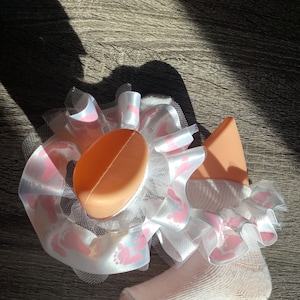 It’s a girl Tutu socks ruffled socks ribbon trimmed tutu socks fancy socks infant socks, it’s a girl pink and white socks