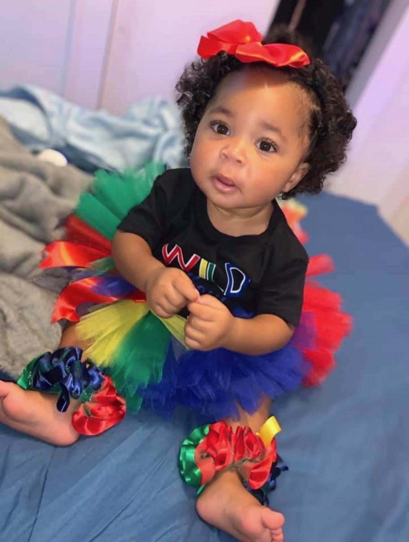 colorful Baby Tutu with Headband and Socks
