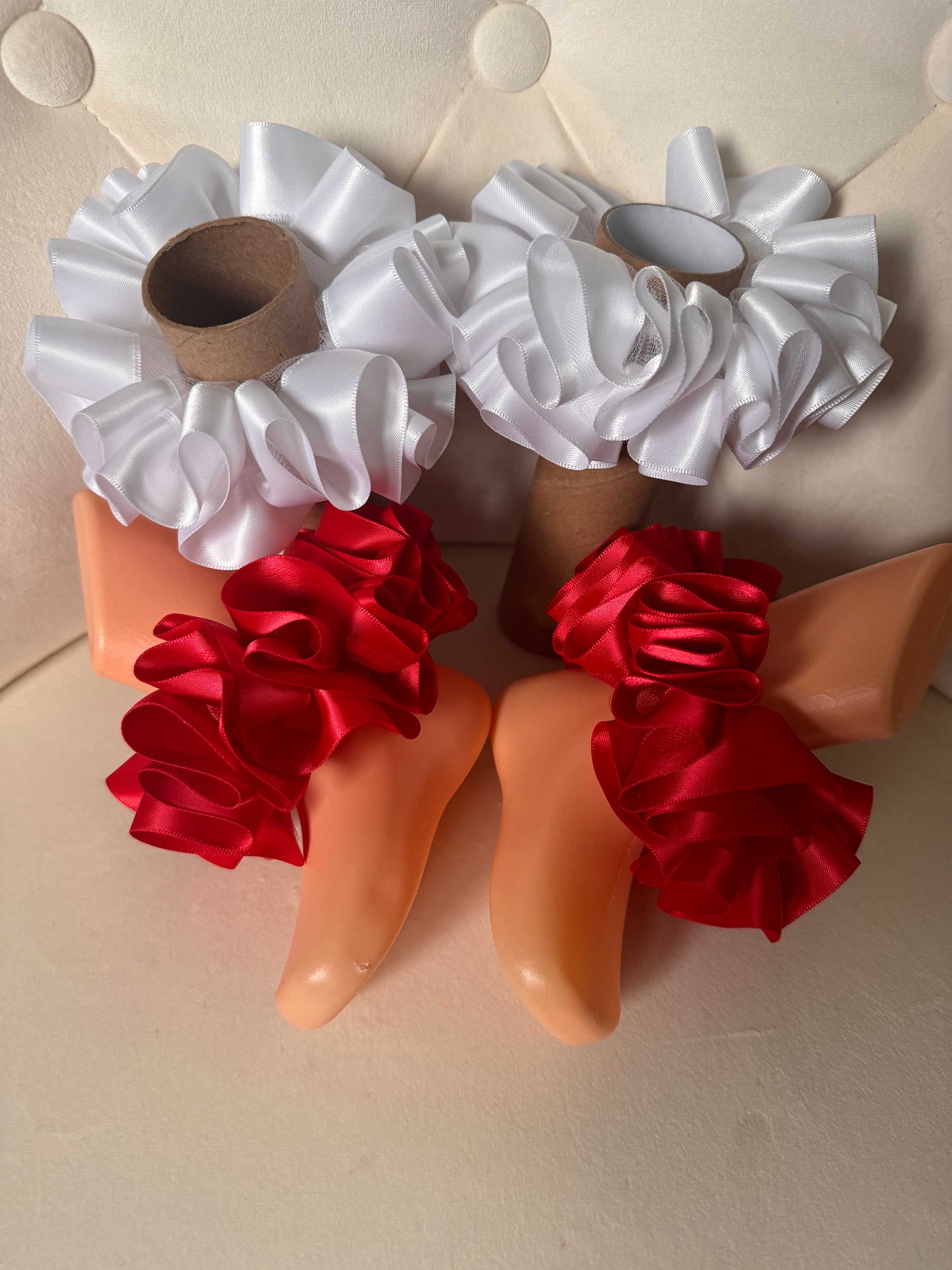 TICK TOCK Baby Girl Tutu Socks – Spanish Satin Bow Frilly Tulle – Ages 0-6 Years