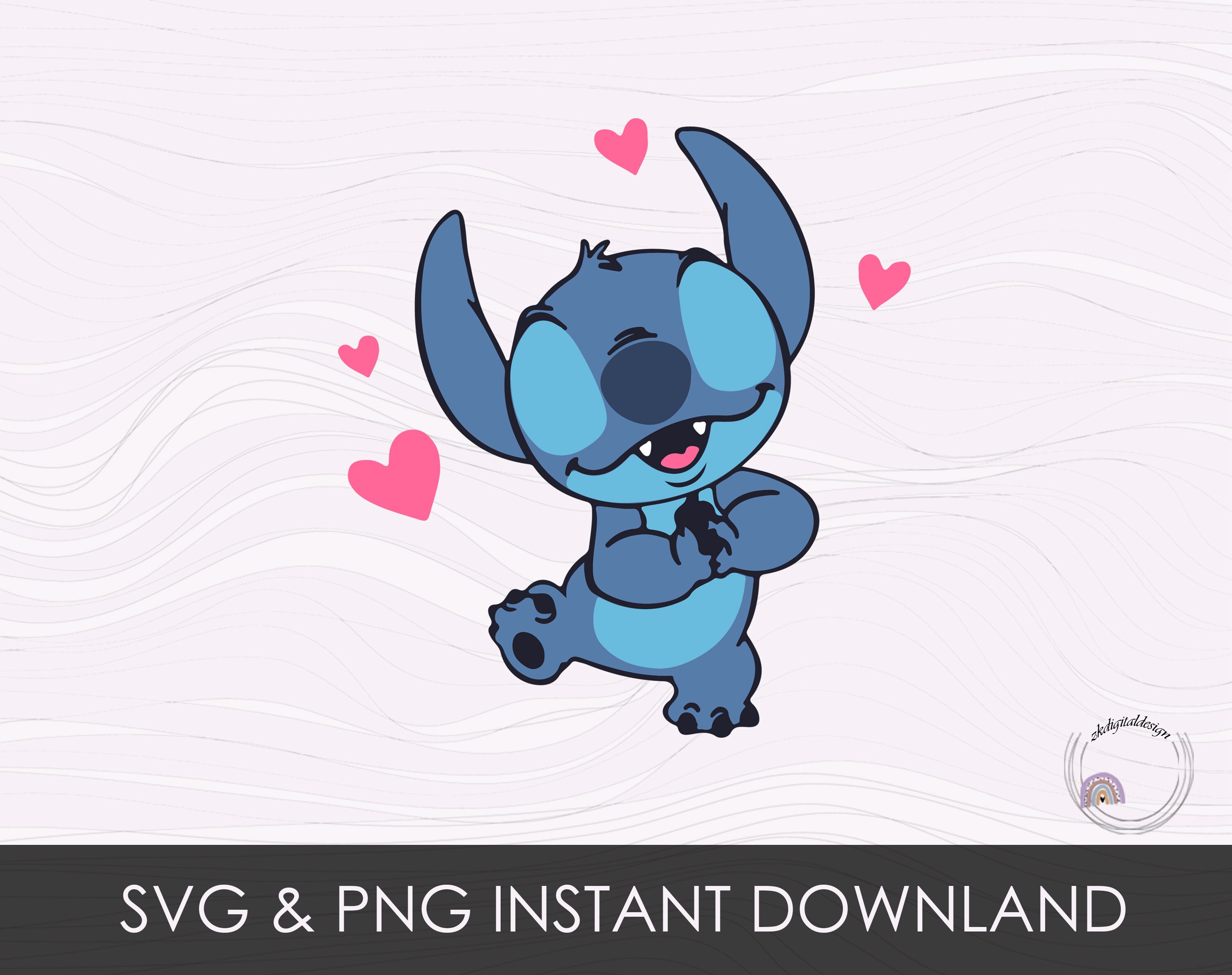 Stitch Heart SVG PNG Digital Files Birthday Stitch Lilo Svg Etsy Canada