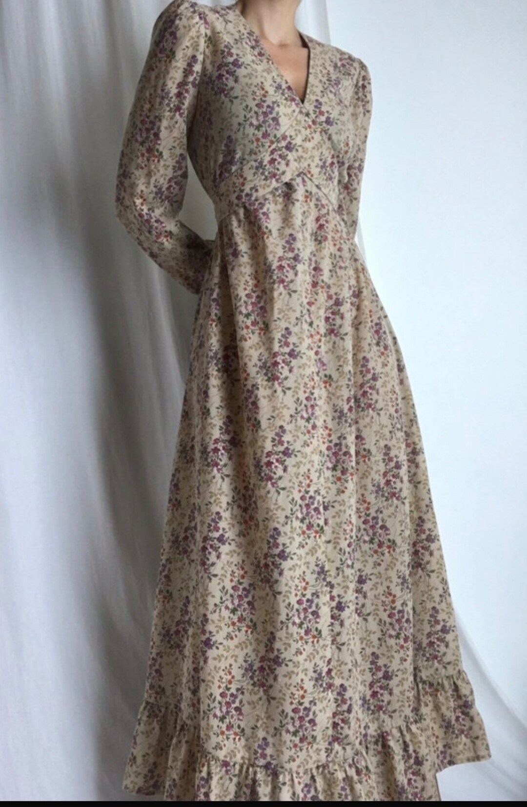 1970s Cotton Maxi Dress - Etsy