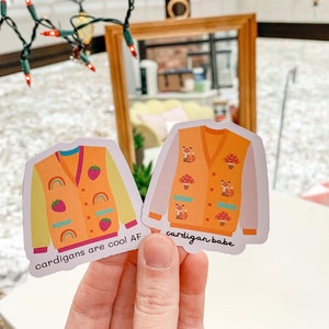 Cardigan Sticker Designs: Cardigan Babe und Cardigans Are Cool AF