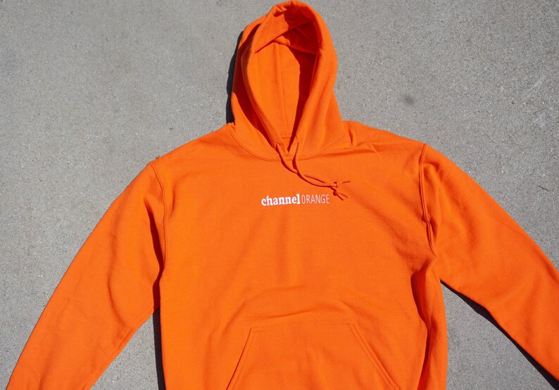 Frank Ocean Channel Orange Black Sweater Embroidered Hoodie - Etsy