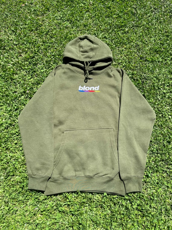 Frank Ocean Blonde Olive Green Cotton Embroidered Hoodie Blond - Etsy Canada