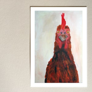 Brunhilde, Postkarte, Huhn, Hühner, Grußkarte, Tiere, witzig