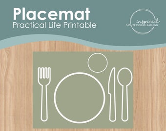 Tovaglietta Stampabile - Vita Pratica - Montessori - Bambini Indipendenti