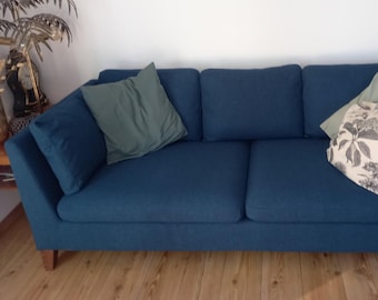 STOCKHOLM 3-Seat Sofa Cover Slipcover Hand Made With Multiple Color and Fabric Options - Custom made to fit Stockholm couch model