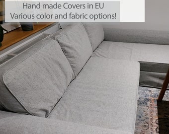 BACKABRO Sofa Bed Cover With Chaise Longue Slipcover Hand Made With Multiple Color and Fabric Options - Custom made to fit Ikea Backabro