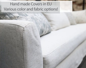 FARLOV Armrest Protectors Hand Made With Multiple Color and Fabric Options - Custom made to fit Ikea Farlov Armrests