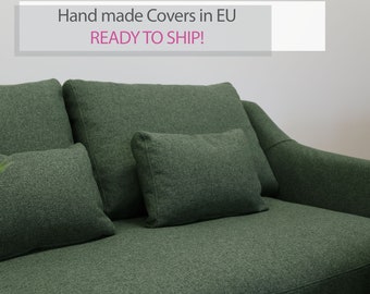 Ready to ship Covers for FÄRLÖV 2-Seat Sofa Bed US/CA Size - Fabric Heavy Duty color Green 08