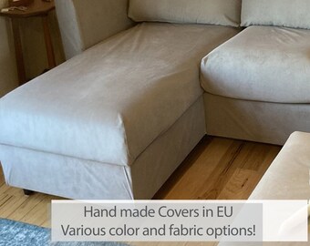 FINNALA Chaise Longue Sección Slipcover hecho a mano Múltiples opciones de color y tela - Ajuste hecho a medida Ikea Finnala chaise longue