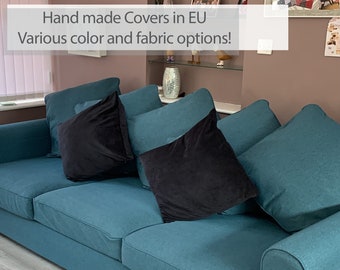 Housse de canapé 3 places GRONLID fabriquée à la main avec plusieurs options de couleurs et de tissus - Fabriquée sur mesure pour s'adapter au canapé Gronlid Ikea