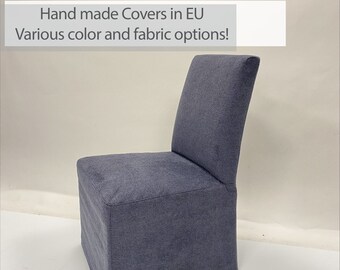 Henriksdal chair online cover blue