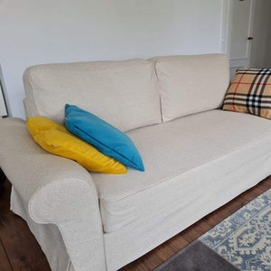 BACKABRO 3-Seat Sofa Bed Cover, Slipcover Hand Made With Multiple Color and Fabric Options - Custom made to fit Backabro Couch