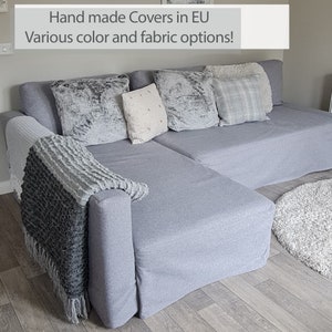 Housse de canapé-lit d'angle FRIHETEN fabriquée à la main avec plusieurs options de couleurs et de tissus Fait sur mesure pour s'adapter au canapé Ikea Friheten image 1
