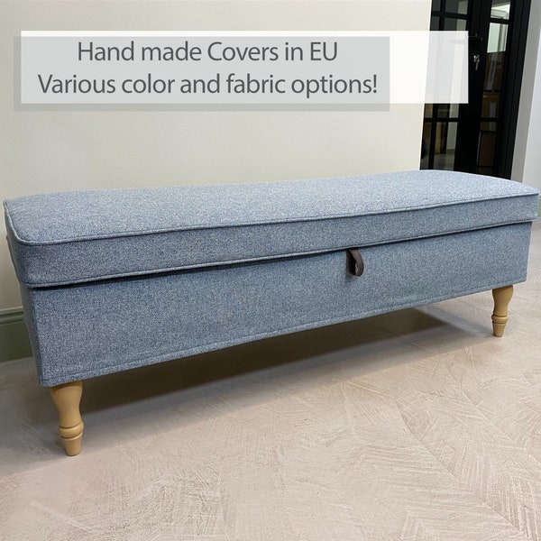 Housse de banc STOCKSUND fabriquée à la main avec plusieurs options de couleur et de tissu - Fabriquée sur mesure pour s'adapter au modèle de banc Stocksund