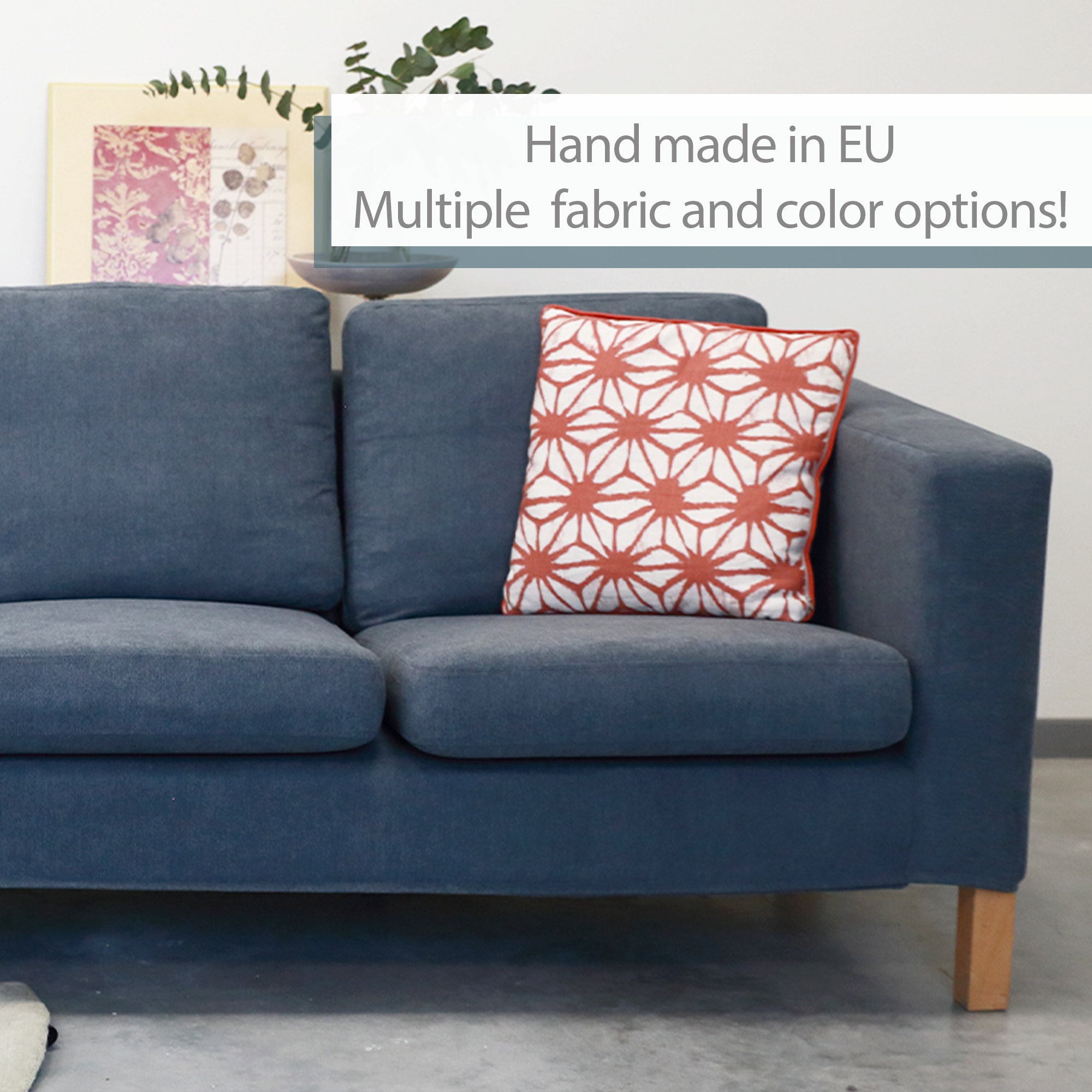 KARLANDA 3seat Sofa Cover Slipcover Hand Made With Multiple Etsy