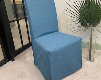 HENRIKSDAL (Large Size) Chair Cover With French Seams Long Skirt - Custom made to fit Henriksdal Large Size Chairs